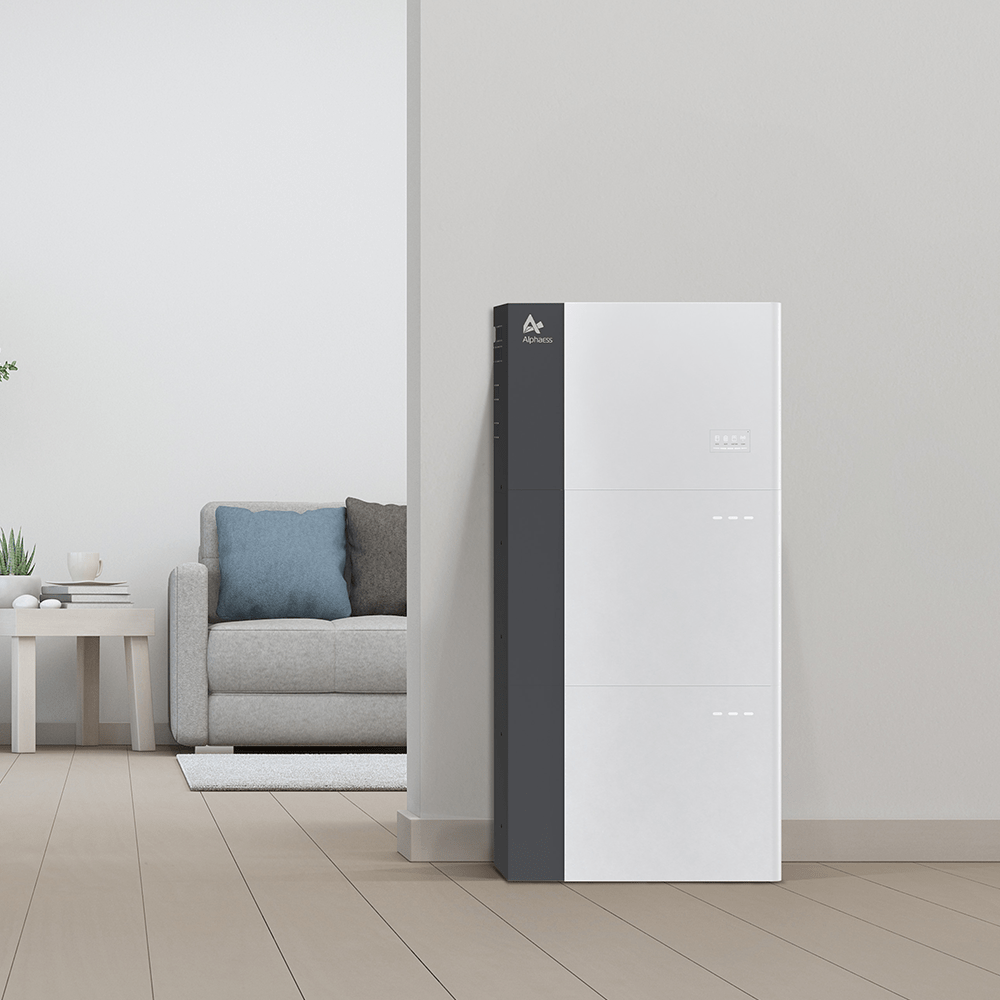 AlphaESS thuisbatterij in een woonkamer